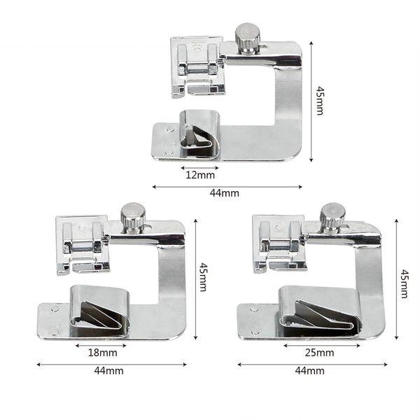 rolled hem feet domestic sewing machine foot presser 1 piece 3 size crimping presser household sewing machine accessories
rolled hem feet domestic sewing machine foot presser 1 piece 3 size crimping presser household sewing machine accessories