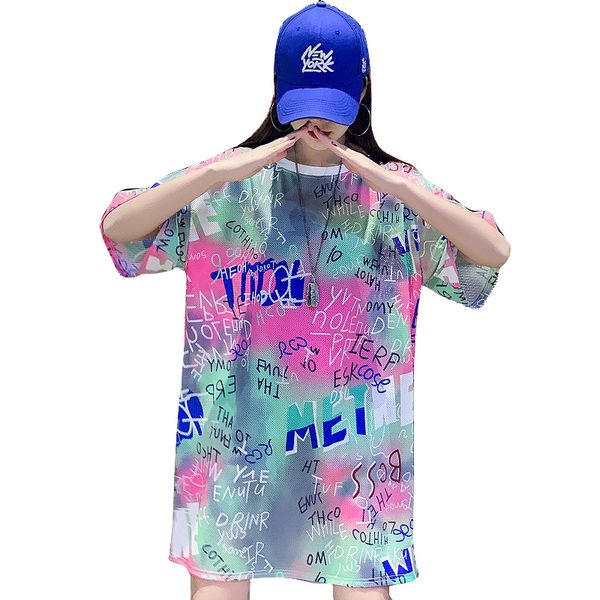 casual plus size muticolor letters o-neck striped half sleeve long t-shirt female hip hop breathable fabric women t shirts, White
casual plus size muticolor letters o-neck striped half sleeve long t-shirt female hip hop breathable fabric women t shirts, White