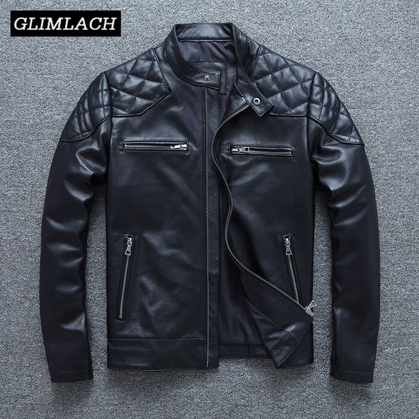 black classic motorcycle jackets men natural real leather jacket 100% cowhide moto biker genuine cow leather coat autumn male
black classic motorcycle jackets men natural real leather jacket 100% cowhide moto biker genuine cow leather coat autumn male
