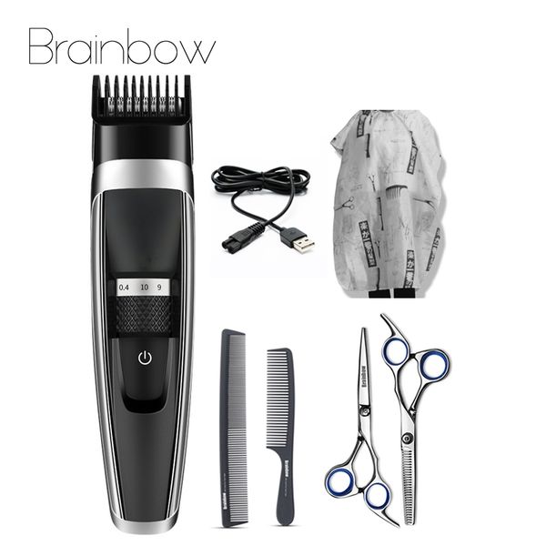 brainbow professional hair styling tools set electric hair trimmer charging hair clipper men's haircut scissors combs capes rimmer
brainbow professional hair styling tools set electric hair trimmer charging hair clipper men's haircut scissors combs capes rimmer