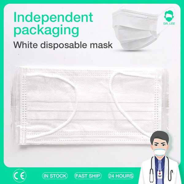 independent packaging 1pcs lot face mouth mask disposable 3 layers health care pm2.5 white facial protective masks
independent packaging 1pcs lot face mouth mask disposable 3 layers health care pm2.5 white facial protective masks