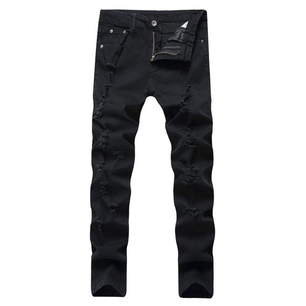2018 new style foreign trade for men high street europe and america fashion with holes straight slim large size cowboy trousers, Blue
2018 new style foreign trade for men high street europe and america fashion with holes straight slim large size cowboy trousers, Blue