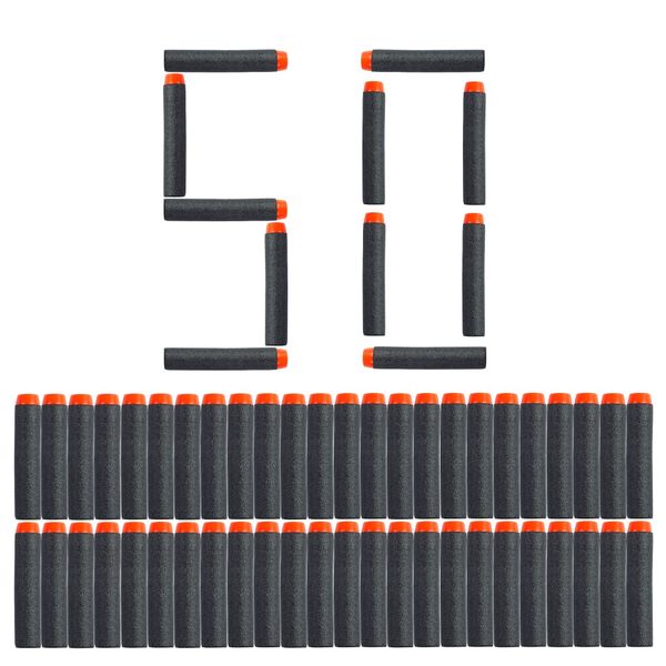 50pcs 8colors soft bullet head foam bullets for nerf n-strike elite series 7.2cm*1.3cm
50pcs 8colors soft bullet head foam bullets for nerf n-strike elite series 7.2cm*1.3cm