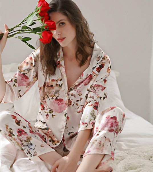 2019 onesie 2019 new spring and autumn simulation pajamas women's nine-point sleeve ice thin section casual home service, Blue;gray
2019 onesie 2019 new spring and autumn simulation pajamas women's nine-point sleeve ice thin section casual home service, Blue;gray