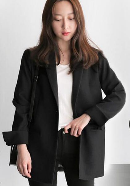 the woman spring and autumn high-quality goods han version new fund tide individual character slim in the long sleeve suit coat / s-2xl, White;black
the woman spring and autumn high-quality goods han version new fund tide individual character slim in the long sleeve suit coat / s-2xl, White;black