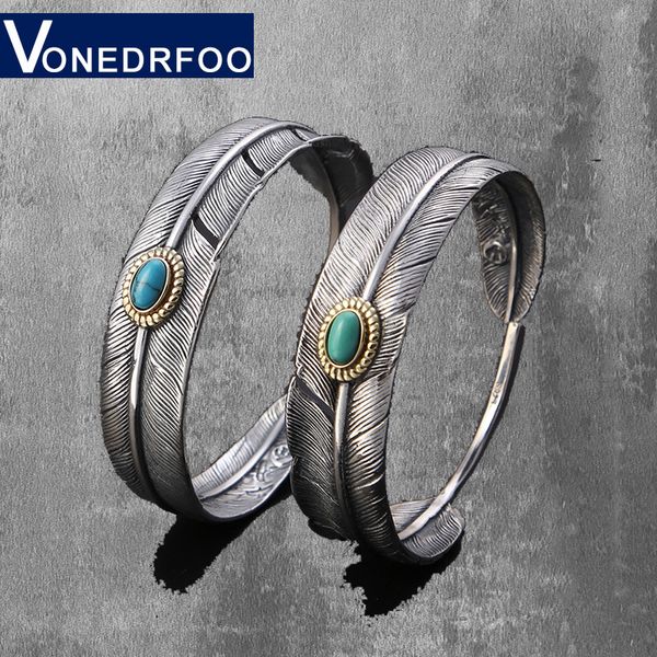 s925 silver turquoise fashion jewelry japanese and korean feathers for men and women open bracelet bangle zb91, Golden;silver
s925 silver turquoise fashion jewelry japanese and korean feathers for men and women open bracelet bangle zb91, Golden;silver