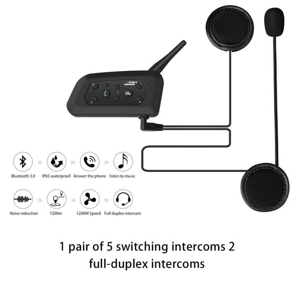 new 1pcs v6 motorcycle helmet communication intercom for 6 riders bt wireless intercomunicador interphone mp3
new 1pcs v6 motorcycle helmet communication intercom for 6 riders bt wireless intercomunicador interphone mp3