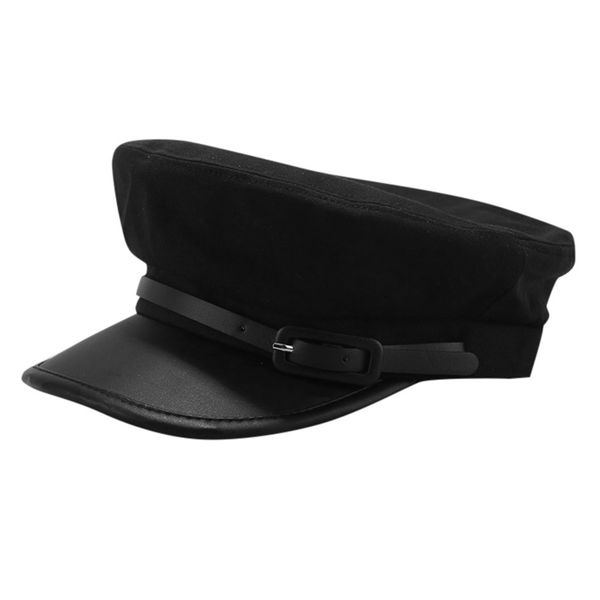 fashion pu leather military hat autumn sailor hat for women men black flat female travel cadet hat captain cap 2019 autumn, Blue;gray
fashion pu leather military hat autumn sailor hat for women men black flat female travel cadet hat captain cap 2019 autumn, Blue;gray