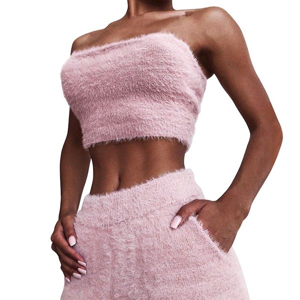 women two piece set autumn winter crop short pant set bodycon party club outfits plush home wear fashion solid clothes, White
women two piece set autumn winter crop short pant set bodycon party club outfits plush home wear fashion solid clothes, White