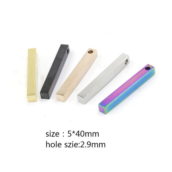 5x40mm stainless steel blank bar pendant silver/gold/rose gold/black metal personalized rectangle plate pendant wholesale 50pcs, Bronze;silver
5x40mm stainless steel blank bar pendant silver/gold/rose gold/black metal personalized rectangle plate pendant wholesale 50pcs, Bronze;silver