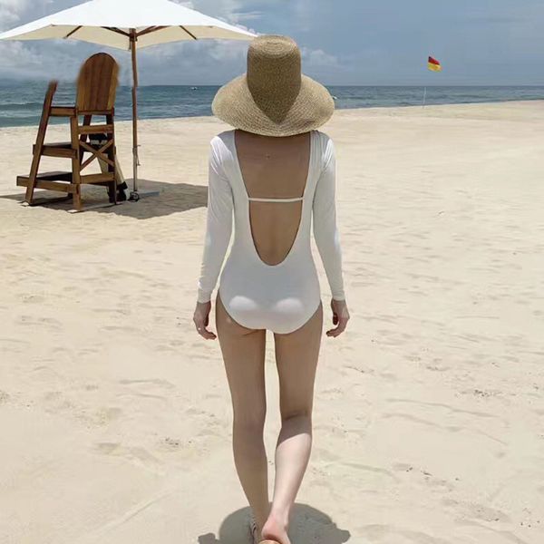 high waist swimsuit one-piece swimsuits swimwear women one piece large size swimming suit for 2019 new backless long sleeve, White;black
high waist swimsuit one-piece swimsuits swimwear women one piece large size swimming suit for 2019 new backless long sleeve, White;black