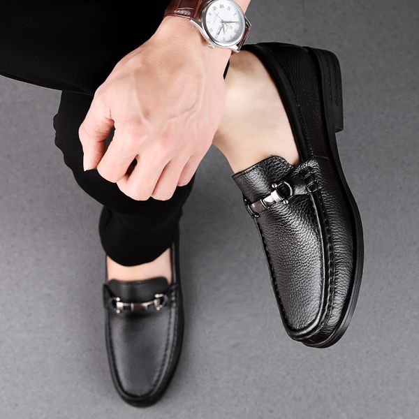 2019 summer new style large size leather shoes fashion driving shoes men's england korean-style versatile casual men's, Black
2019 summer new style large size leather shoes fashion driving shoes men's england korean-style versatile casual men's, Black