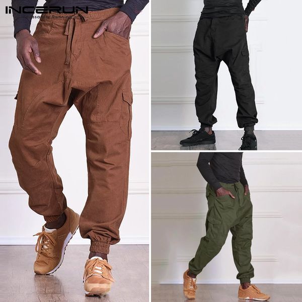 incerun men's fashion cargo pants man casual straight-leg overall solid color multi pocket gilet male outdoor trousers plus size, Black
incerun men's fashion cargo pants man casual straight-leg overall solid color multi pocket gilet male outdoor trousers plus size, Black
