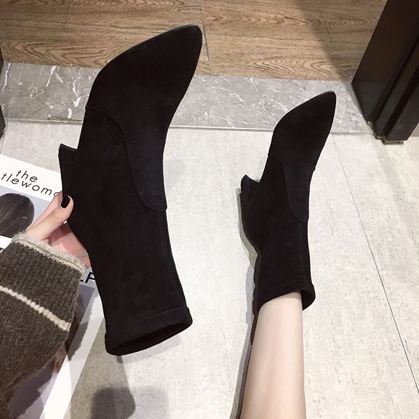 pointy boot shoes lace up chunky heel winter boots lady ankle booties women boots-women luxury designer pointe 2020 low high, Black
pointy boot shoes lace up chunky heel winter boots lady ankle booties women boots-women luxury designer pointe 2020 low high, Black