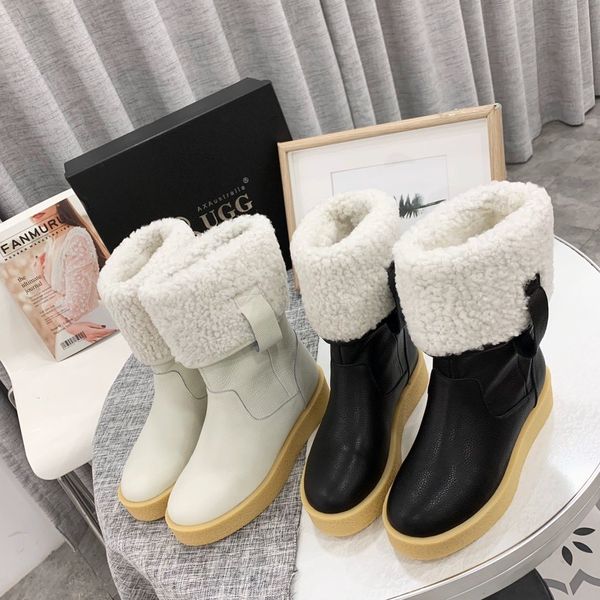 women wgg snow boots size 34-41 leather long ankle shoes winter snow shoes for women, Black
women wgg snow boots size 34-41 leather long ankle shoes winter snow shoes for women, Black