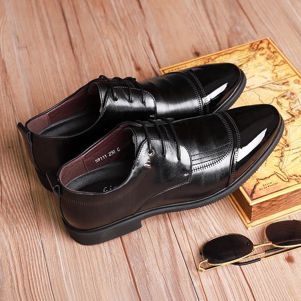 autumn men casual leather men business shoes lace up male flats oxford shoes for men fashion brand male shoes %59444, Black
autumn men casual leather men business shoes lace up male flats oxford shoes for men fashion brand male shoes %59444, Black