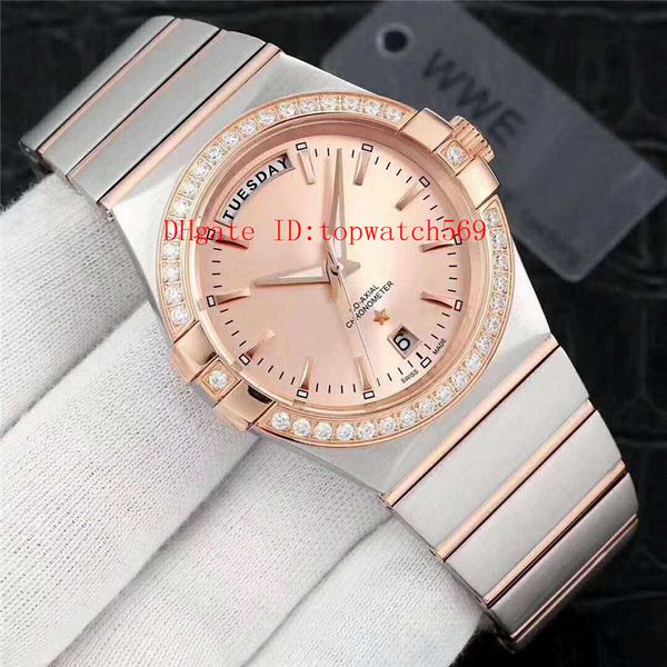 new diamond watch date and day mens watch designer watches swiss 8285 automatic mechanical 21600 vph sapphire super water resistant, Slivery;brown
new diamond watch date and day mens watch designer watches swiss 8285 automatic mechanical 21600 vph sapphire super water resistant, Slivery;brown