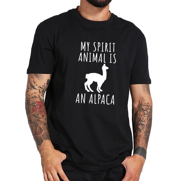 100% cotton s-3xl my spirit animal is alpaca short sleeve o-neck tee summer male t shirt, White;black
100% cotton s-3xl my spirit animal is alpaca short sleeve o-neck tee summer male t shirt, White;black
