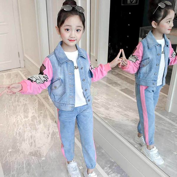 2019 autumn girls set cartoon pattern jacket+jeans fashion clothing for girls teenage spring clothes for kids 4 6 8 12 13 years t200413, White
2019 autumn girls set cartoon pattern jacket+jeans fashion clothing for girls teenage spring clothes for kids 4 6 8 12 13 years t200413, White
