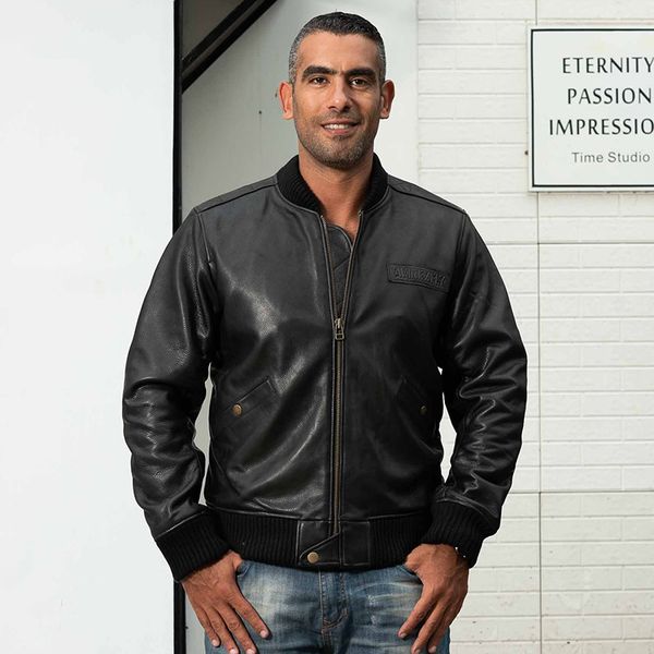 avirexfly men's black pilot genuine leather jacket brand vinatge real thick cowhide jacket autumn winter russian baseball suit
avirexfly men's black pilot genuine leather jacket brand vinatge real thick cowhide jacket autumn winter russian baseball suit