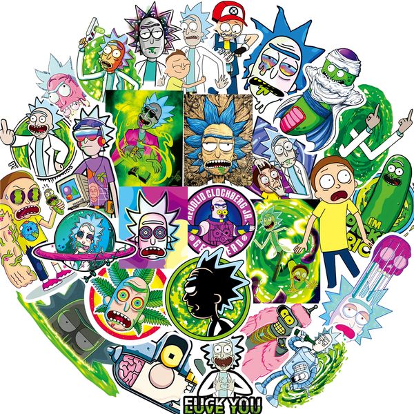 50pcs set waterproof cartoon rick and morty stickers skateboard suitcase guitar luggage lapdiy stickers kid classic toy
50pcs set waterproof cartoon rick and morty stickers skateboard suitcase guitar luggage lapdiy stickers kid classic toy
