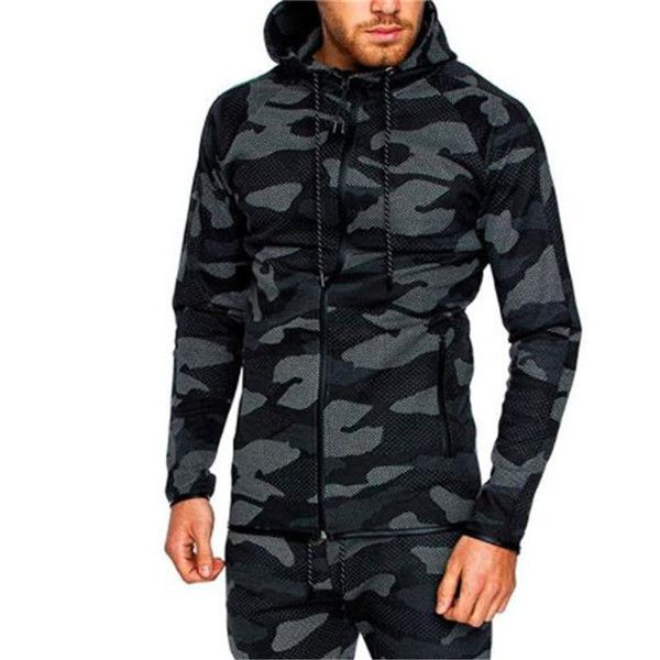 contrast color plus sizen mens camouflage coat sportswear sports fitness long sleeve hooded mens sweatshirts with zipper, Black
contrast color plus sizen mens camouflage coat sportswear sports fitness long sleeve hooded mens sweatshirts with zipper, Black