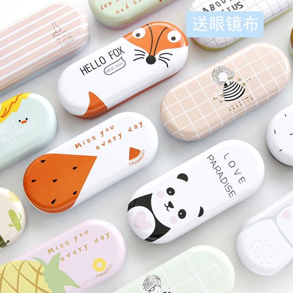 1pcs grade cartoon metal spectacle cases for eyeglasses fashion portable rectangle glasses box bag eyewear protector
1pcs grade cartoon metal spectacle cases for eyeglasses fashion portable rectangle glasses box bag eyewear protector