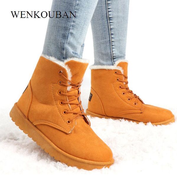 snow boots women suede winter ankle boots warm plush insole ladies platform lace-up rubber shoes botas mujer invierno 2019, Black
snow boots women suede winter ankle boots warm plush insole ladies platform lace-up rubber shoes botas mujer invierno 2019, Black