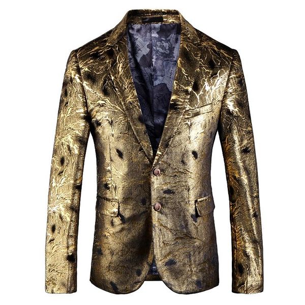 autumn winter men blazers suits 19ss new designer gold two buttons pockets blazer, White;black
autumn winter men blazers suits 19ss new designer gold two buttons pockets blazer, White;black