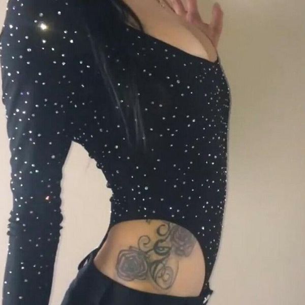 women's jumpsuits & rompers women evening party club wear shiny sequins sparkle bodysuit leotard long sleeve backless tank stretch jump, Black;white
women's jumpsuits & rompers women evening party club wear shiny sequins sparkle bodysuit leotard long sleeve backless tank stretch jump, Black;white