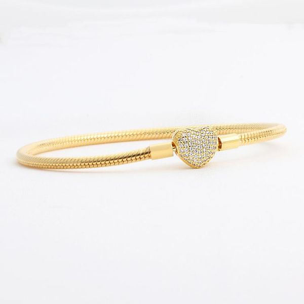 wholesale- gold plated cz diamond heart bracelets original box set for pandora 925 silver snake chain bracelet for women wedding jewelry, Golden;silver
wholesale- gold plated cz diamond heart bracelets original box set for pandora 925 silver snake chain bracelet for women wedding jewelry, Golden;silver