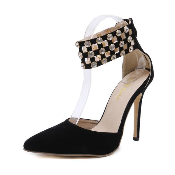 2020 women pumps fashion zipper pointed toe high heels flock crystal gladiator lady shoes thin heels chaussure femme black
2020 women pumps fashion zipper pointed toe high heels flock crystal gladiator lady shoes thin heels chaussure femme black
