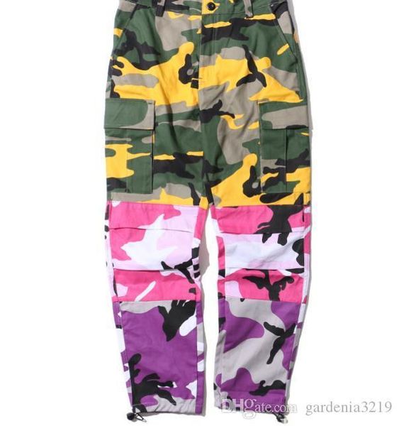 2018 new camo vertical stripes patchwork cargo pants men's hip hop casual camouflage trousers fashion joggers sweatpants 8 color, Black
2018 new camo vertical stripes patchwork cargo pants men's hip hop casual camouflage trousers fashion joggers sweatpants 8 color, Black