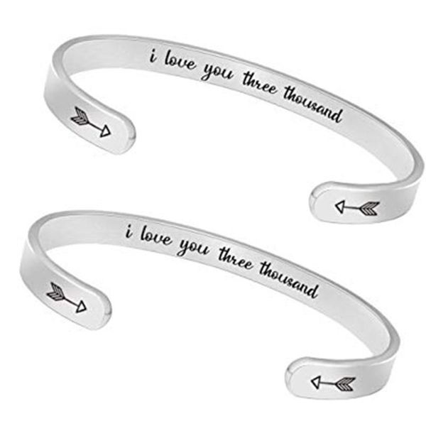 bangle 2pcs fashion lovers letters titanium steel open women jewellery pulseira feminina bracelet gifts, Black
bangle 2pcs fashion lovers letters titanium steel open women jewellery pulseira feminina bracelet gifts, Black