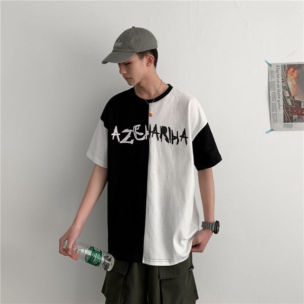 summer new t shirt men fashion printed casual short-sleeved tshirt man streetwear trend wild hip-hop loose t-shirt male clothes, White;black
summer new t shirt men fashion printed casual short-sleeved tshirt man streetwear trend wild hip-hop loose t-shirt male clothes, White;black