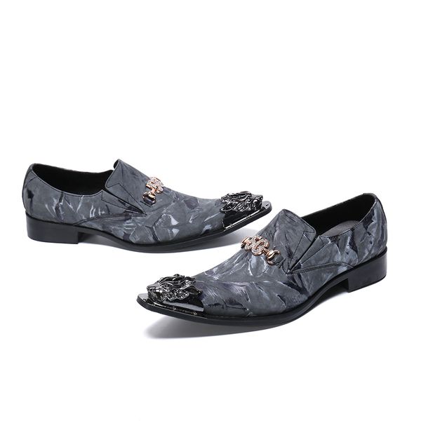 Men's Genuine Leather Shoes Italian Style Luxury Business Party Dress Shoes Slip On Crystal Studded claquette steel toe shoes
Men's Genuine Leather Shoes Italian Style Luxury Business Party Dress Shoes Slip On Crystal Studded claquette steel toe shoes