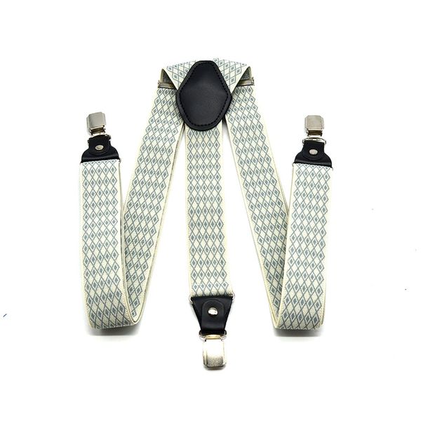 beige jacquard small plaid men 3 clips hanging pants men's elastic strap shirts strap clips 3.5cm shoulder, Black;white
beige jacquard small plaid men 3 clips hanging pants men's elastic strap shirts strap clips 3.5cm shoulder, Black;white