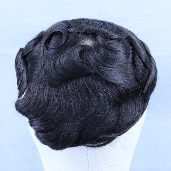 2020 human hair toupee men thin skin mens wig v loop replacement hair pieces system for male wig ing, Black
2020 human hair toupee men thin skin mens wig v loop replacement hair pieces system for male wig ing, Black
