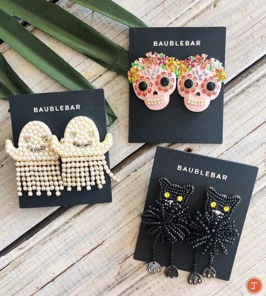 miwens luxury pearl halloween horror ghost dangle drop earring women pumpkin jewelry skull skeleton statement pendant earrings, Silver
miwens luxury pearl halloween horror ghost dangle drop earring women pumpkin jewelry skull skeleton statement pendant earrings, Silver