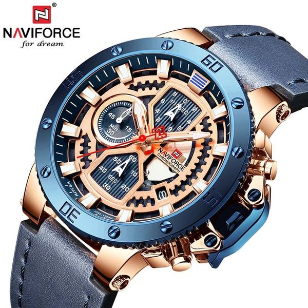 naviforce brand men's watch watch sports chronograph waterproof men's luxury quartz watch, fash, Slivery;brown
naviforce brand men's watch watch sports chronograph waterproof men's luxury quartz watch, fash, Slivery;brown