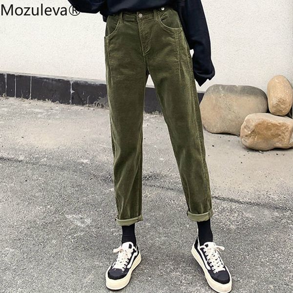 mozuleva autumn winter all match corduroy pants women high waist loose harem pants female fashion capris femme trousers 2019 new, Black;white
mozuleva autumn winter all match corduroy pants women high waist loose harem pants female fashion capris femme trousers 2019 new, Black;white