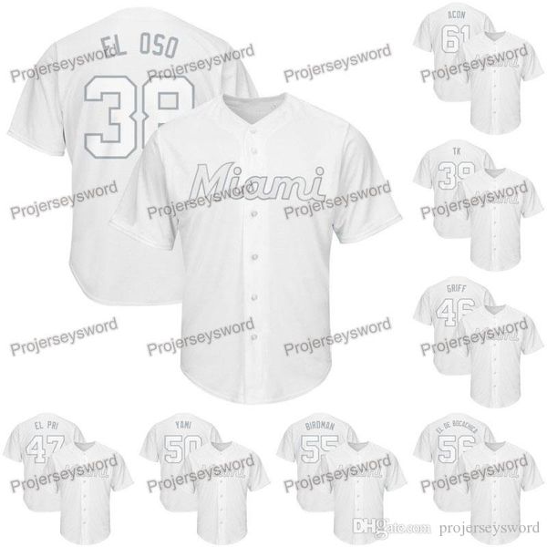 Miami Jorge Alfaro 2019 Players Weekend Marlins Jersey Tyler Kinley Cesar Puello Harold Ramirez Jon Berti Tayron Guerrero Elieser Hernande
Miami Jorge Alfaro 2019 Players Weekend Marlins Jersey Tyler Kinley Cesar Puello Harold Ramirez Jon Berti Tayron Guerrero Elieser Hernande