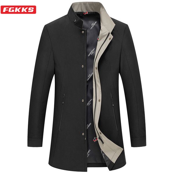 fgkks brand men trench coats 2020 new men's trend wild business trench spring autumn new simple solid male, Tan;black
fgkks brand men trench coats 2020 new men's trend wild business trench spring autumn new simple solid male, Tan;black