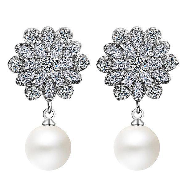 earring for women fine freshwater pearl zircon pendant earring crystal wedding gift, Golden;silver
earring for women fine freshwater pearl zircon pendant earring crystal wedding gift, Golden;silver