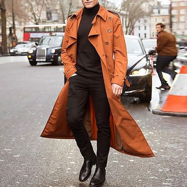 new long coat men spring autumn men's trench casual trench coat men loose british style men's overcoat streetwear, Tan;black
new long coat men spring autumn men's trench casual trench coat men loose british style men's overcoat streetwear, Tan;black