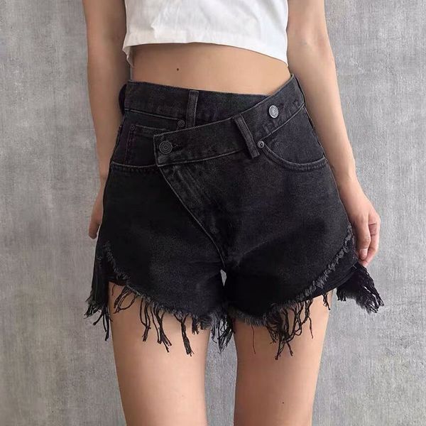 seebeautiful denim shorts female high waist pockets button irregular loose summer 2020 new fashion tide l400, White;black
seebeautiful denim shorts female high waist pockets button irregular loose summer 2020 new fashion tide l400, White;black