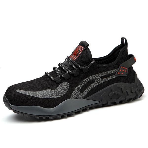 boots steel toe cap safety shoes men's smash-proof and puncture-proof work breathable flying woven protective, Black
boots steel toe cap safety shoes men's smash-proof and puncture-proof work breathable flying woven protective, Black