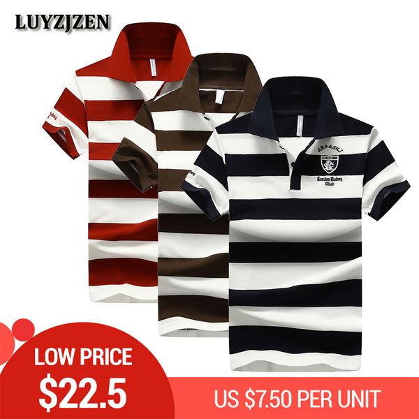 wholesale brand shirt men cotton striped summer shirts short sleeve poloshirts mens casual business quality clothing, White;black
wholesale brand shirt men cotton striped summer shirts short sleeve poloshirts mens casual business quality clothing, White;black