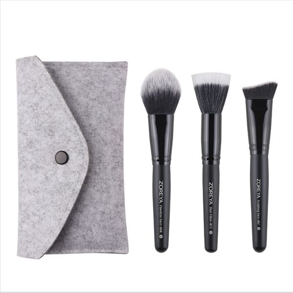 3 pcs makeup brush professional makeup brushes sets & kits black foundation,blush,powder face brush
3 pcs makeup brush professional makeup brushes sets & kits black foundation,blush,powder face brush