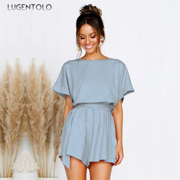 women's jumpsuits & rompers lugentolo jumpsuit women short sleeve summer pants solid color o-neck casual pleated loose bandage, Black;white
women's jumpsuits & rompers lugentolo jumpsuit women short sleeve summer pants solid color o-neck casual pleated loose bandage, Black;white